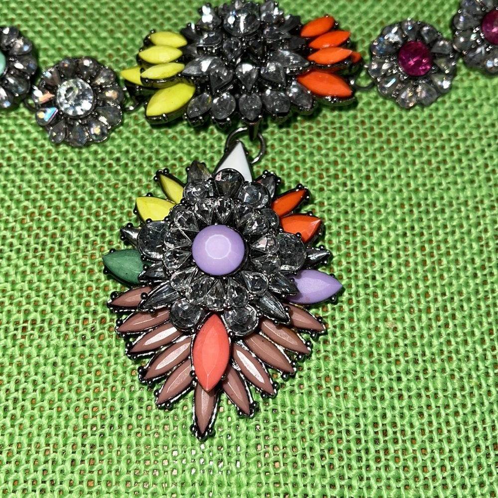 Large Colorful Statement Necklace - image 2